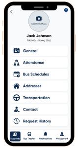 EZ A2B Parent App Interface