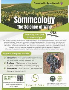 Sommeology at Shale Oak Winery