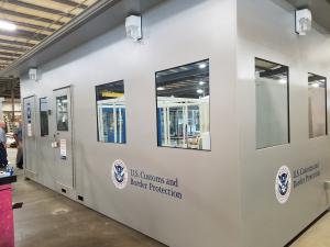 Border Security Booth completed modular, prefabricated in factory