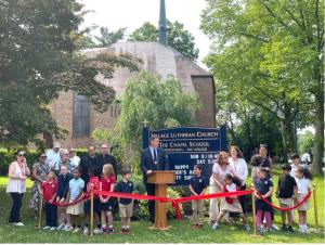 Students, faculty, parents, civic leaders, and faith partners (Photo Credit: Village Lutheran Church 2025)