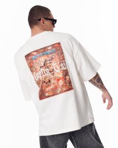 Ethnic Pattern Black Oversized T-shirt