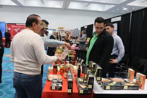 Visitors at the Halal Expo & Summit discovering halal products