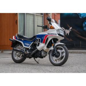 1983 Honda CX650 motorcycle. It lasted just one year. 1,777 units were made for the North American market, making it one of the rarest production bikes in Honda history. (CA$14,160)