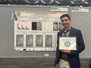 Andre Chavez receives award