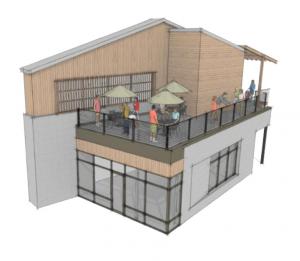 Old Mill Rooftop Deck plan drawing