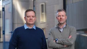 Henning Solberg, CTO and CEO of IXT on the left, Raymond Berntsen, CSO of IXT, on the right.