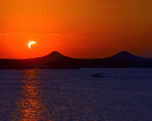 la fase parcial del eclipse solar total