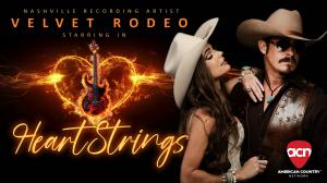 Promo photo of Leah and Brian from Velvet Rodeo for their new show HeartStrings on ACN