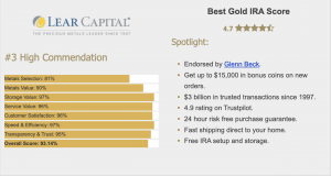 Lear Capital ranked highly for 2025
