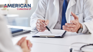 Doctor discussing healthcare benefit options with a patient, illustrating American Collective LP’s commitment to accessible and transparent health plans.