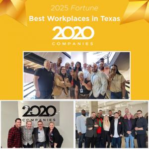 2020 Companies listed as 2025 Fortune Best Workplaces in Texas