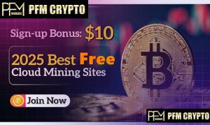 PFMCrypto offers $10 bonus for new cloud mining users