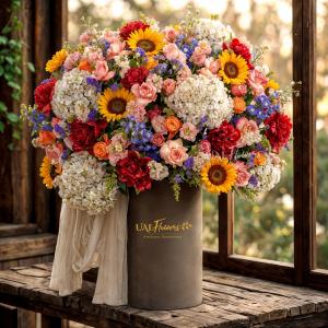 Vibrant Mixed flowers arrangement