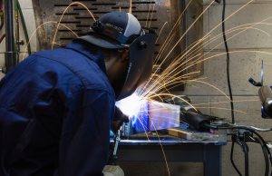 Maritime Competitor working on a project