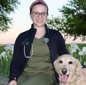 Dr. Anne Szczotka, at her practice of in home pet euthanasia in Ames, IA and surrounding areas