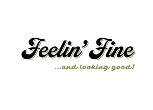Logo for Feelin' Fine, a fashion boutique in Indianapolis