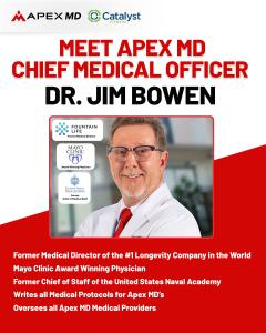 Dr. Jim Bowen, Medical Director ApexMD in partnership with Catalyst Fitness