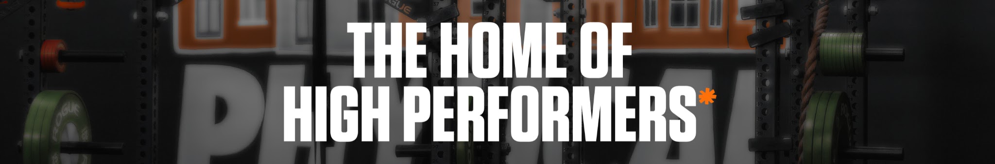 Physical Culture banner with Home of High Performers tagline