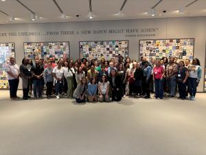 Over the course of three immersive days, educators visited the United States Holocaust Memorial Museum, the National Museum of African American History and Culture, and the Capital Jewish Museum.