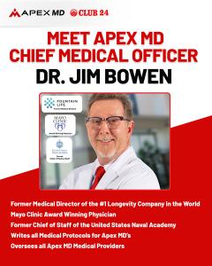 Dr. Jim Bowen, Medical Director of ApexMD in partnership with Club 24
