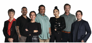FROM LEFT: Lori Hicks, Arizona Natural Concepts Dispensary (ANC); Michael O’Brien, Ponderosa Dispensaries; Greta Brandt, The Flower Shop Dispensaries; Raul Molina, Mint Cannabis; Susan Hwang, Best Dispensary; Ryan Hermansky, Noble Herb Dispensary and Pure