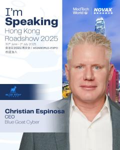 Christian Espinosa Speaking at MedTech World Hong Kong Roadshow