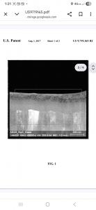 Photo showing highly magnified image of ST Sapphire Glass