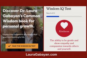 Researcher Dr. Laura Gabayan announces the soft launch of the new online Wisdom IQ Test as a companion tool to her Bestseller “Common Wisdom” and The Wisdom Research Project.