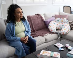 Still image of Tristan Avelina Cunningham as pregnant Toni in Season 2 of 'Reasonable Doubt' (courtesy: Hulu)