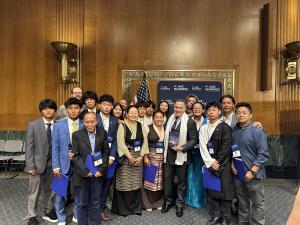 David McCormick, Republican Senator from Pennsylvania meeting with Tibetan Americans on Capitol Hill to discuss human rights, cultural preservation and civic engagement.