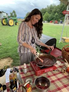 Tammy-Lynn McNabb cooking and creating new recipes with her favourite ingredients.