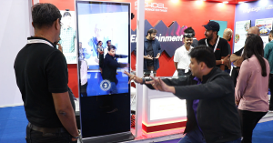 Pickcel’s squat-activated retail digital signage kiosk