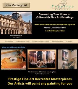 World Class Museum's for your home or office Any painting Any Size