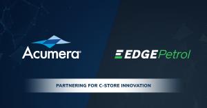 Acumera logo and EdgePetrol logo Announcing Partnership for C-Store Innovation
