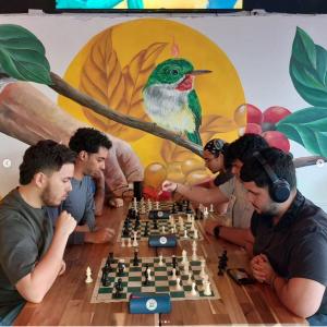 Checkmate and coffee