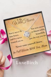 Mom To Daughter Love Knot Necklace
