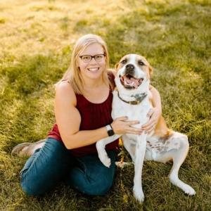Dr. Lauren Larsen, at her practice of in home pet euthanasia in Des Moines, IA and surrounding cities