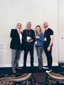 Jerry Solomon with fellow Red Education instructors (L-R Majid Yaseen, Teresa Lozano, Jerry Solomon and Carlos Machado