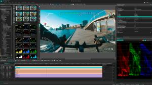 Mountain bike video with automatically overlaid GPS speed graph and route map using VSDC Pro 10.1 telemetry feature.