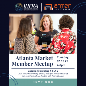 Armen Living will partner IHFRA to host their Happy Hour + Member Meet-up, from 4-6 pm on Tuesday, July 15. IHFRA’s Member Meet-up invites its sales rep members to a fun and spirited event, alongside non-members, and industry professionals.