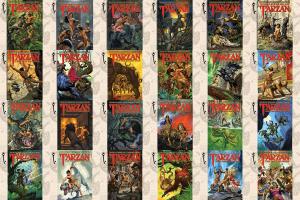 Covers of all 24 Tarzan Audiobooks