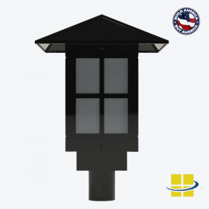 TEME LED Post Top Light - 4 Pane