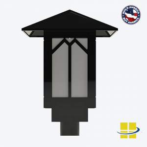 TEME LED Post Top Light - Arched Panel