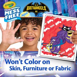 Save the day with DC Batwheels Color Wonder Coloring Pad & Markers in a mess free coloring adventure powered by Crayola Color Wonder!