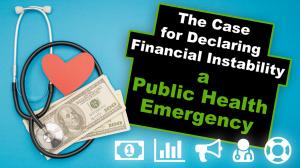Financial Public Health Emergency - image with dollar sign and heart
