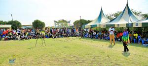 Benvictor Makau, Assistant Director, The Trueness Project, addressing young people in Narok County, Kenya, during the Grand Butterfly Gathering on June 28, 2025. Photo: Godfrey Atsing'a/The Trueness Project.