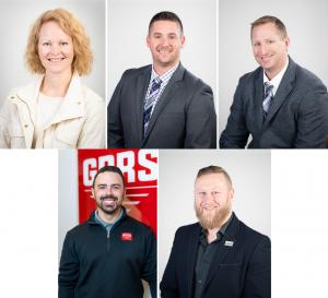 Kelly Richards, GPRS Vice President of Human Resources, Dave Mulcahey, GPRS Vice President of Market Sales, Dustin Snavely, GPRS Vice President of National Sales, Mike Newell, GPRS Vice President of Field Services, and Adam Yunker, GPRS Vice President of 