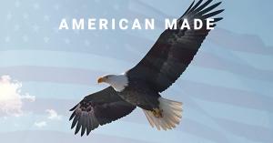 “The eagle. The flag. The spirit of the free. A powerful symbol behind the anthem — MADE IN AMERICA.”