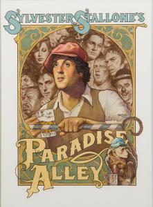 Silkscreen on paper by Richard Amsel (Canadian, b. 1949), titled Paradise Alley, Featuring Sylvester Stallone, 1978 (estimate: $2,000-$4,000).