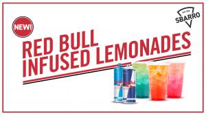 Sbarro's Red Bull™ Energy Drink Infused Lemonades